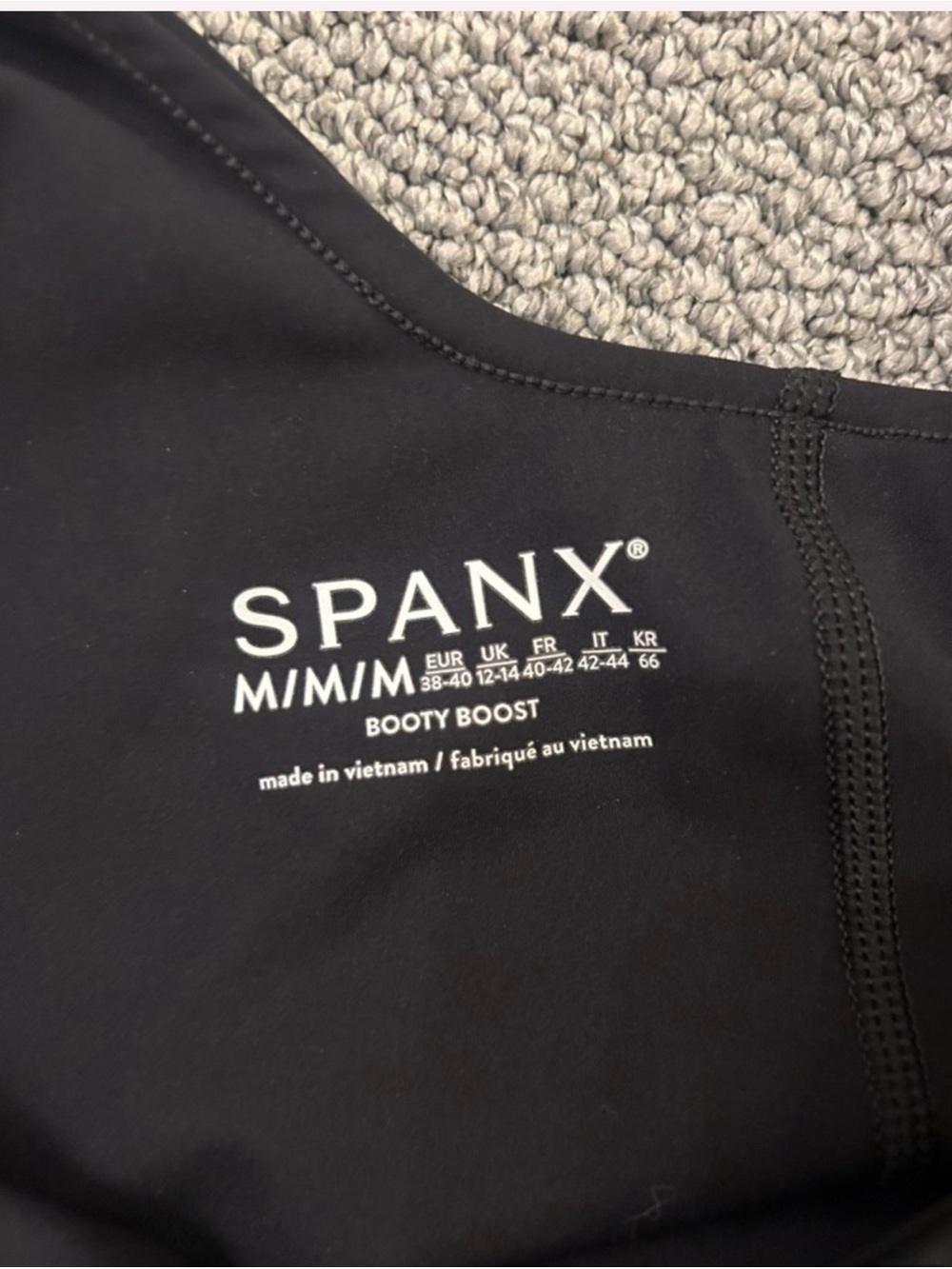 SPANX BOOTY BOOST Black Square-Neck Jumpsuit - Picture 5 of 6